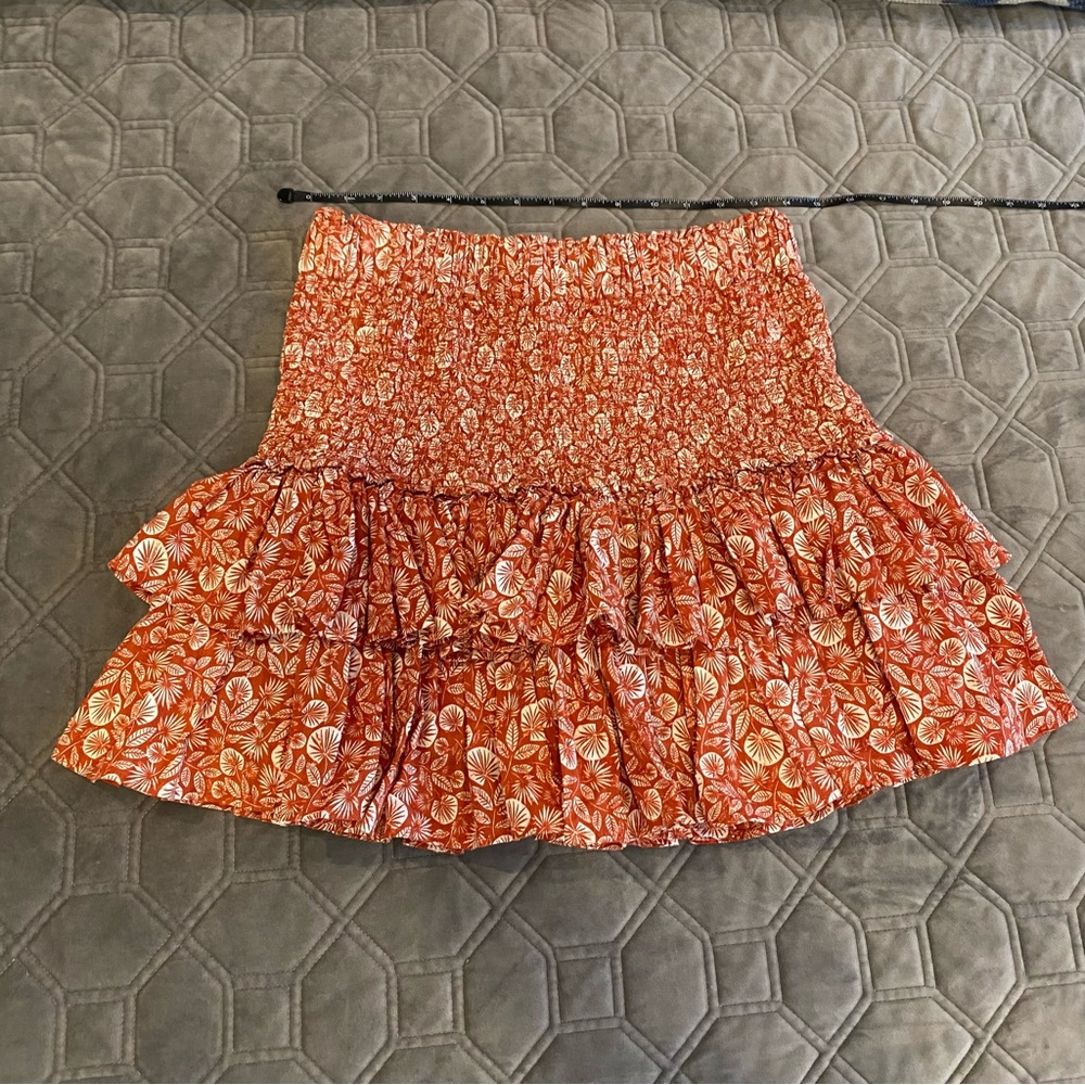 Women’s Loft Palm-Print Mini Skirt - Size M - Picture 2 of 10